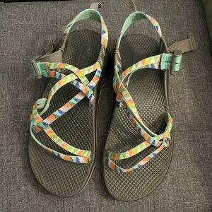 Chaco Turquoise Adventure Sandals with Multi-Strap Design